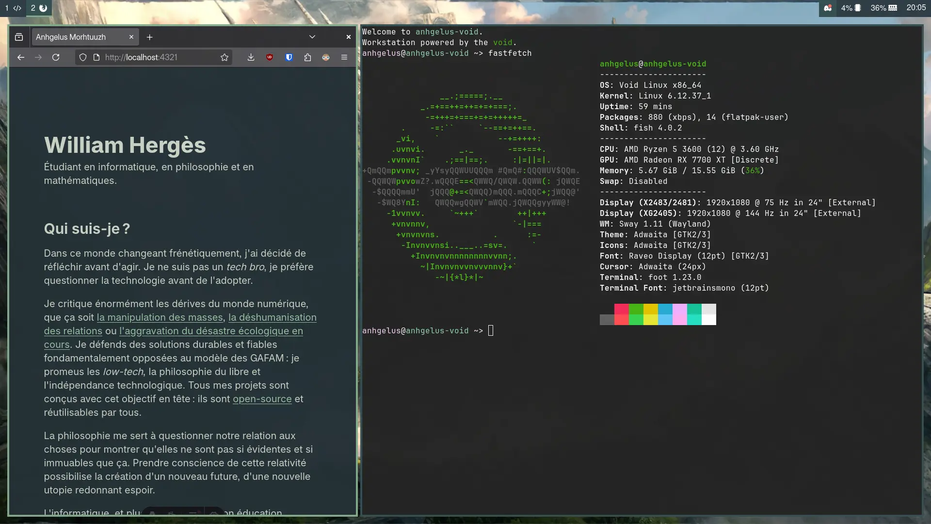 Configuration de ma machine sous Void Linux